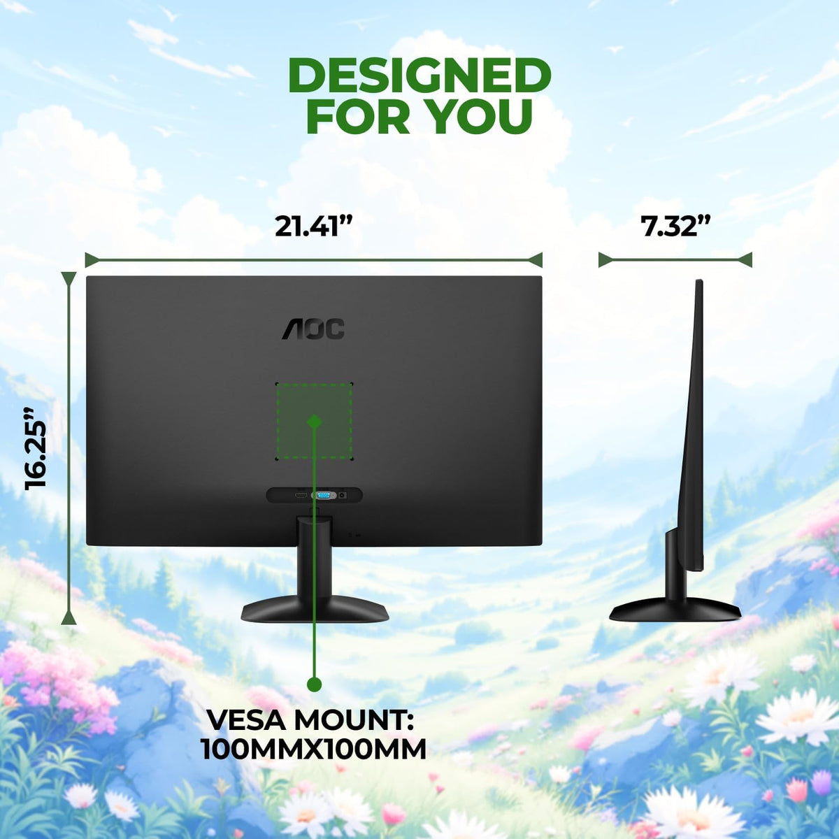Monitor AOC 24B35H3 de 24" Full HD 120Hz IPS