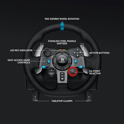 Volante Logitech G29 Racing Wheel | Compatible con PS4 | Force Feedback