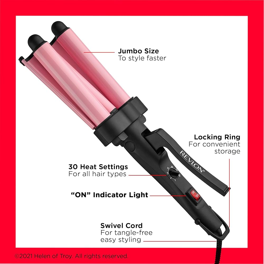 Jumbo Waver Revlon | Para crear ondas suaves y con volumen en pocos minutos