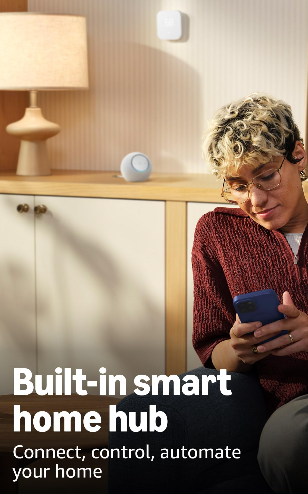 Amazon Bocina Inteligente con Alexa Amatista, Echo Dot Max
