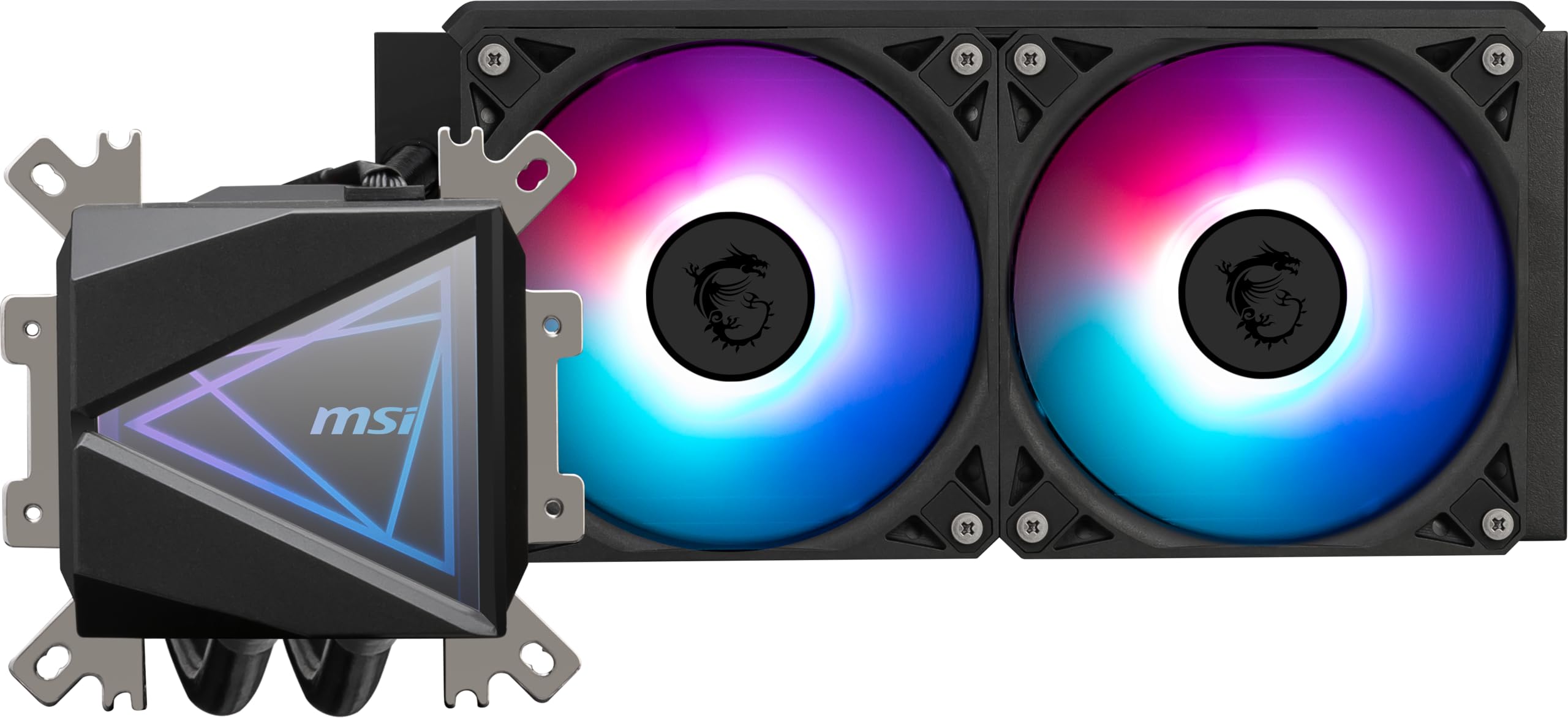 Sistema de enfriamiento líquido MSI MAG CoreLiquid I240 con radiador 240mm y ventiladores RGB