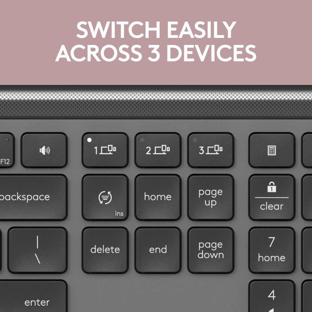 Logitech Teclado Signature Slim K950 Grafito, 920-012432