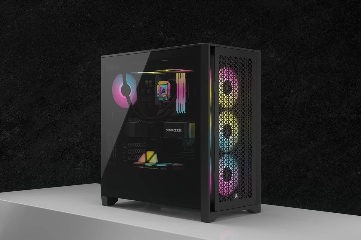 Corsair Case Gaming Blanco 4000D RGB Airflow, CC-9011241-WW