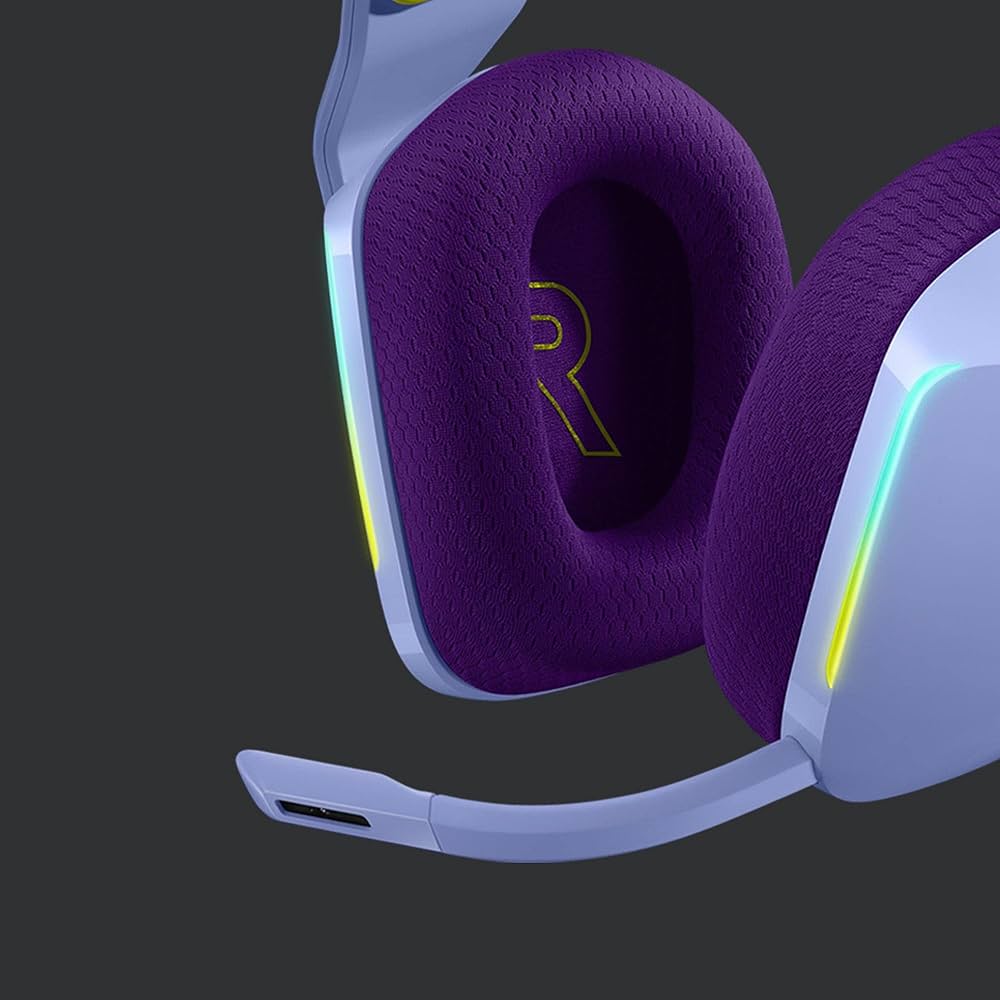 Almohadillas de espuma viscoelástica del Logitech G733 para comodidad