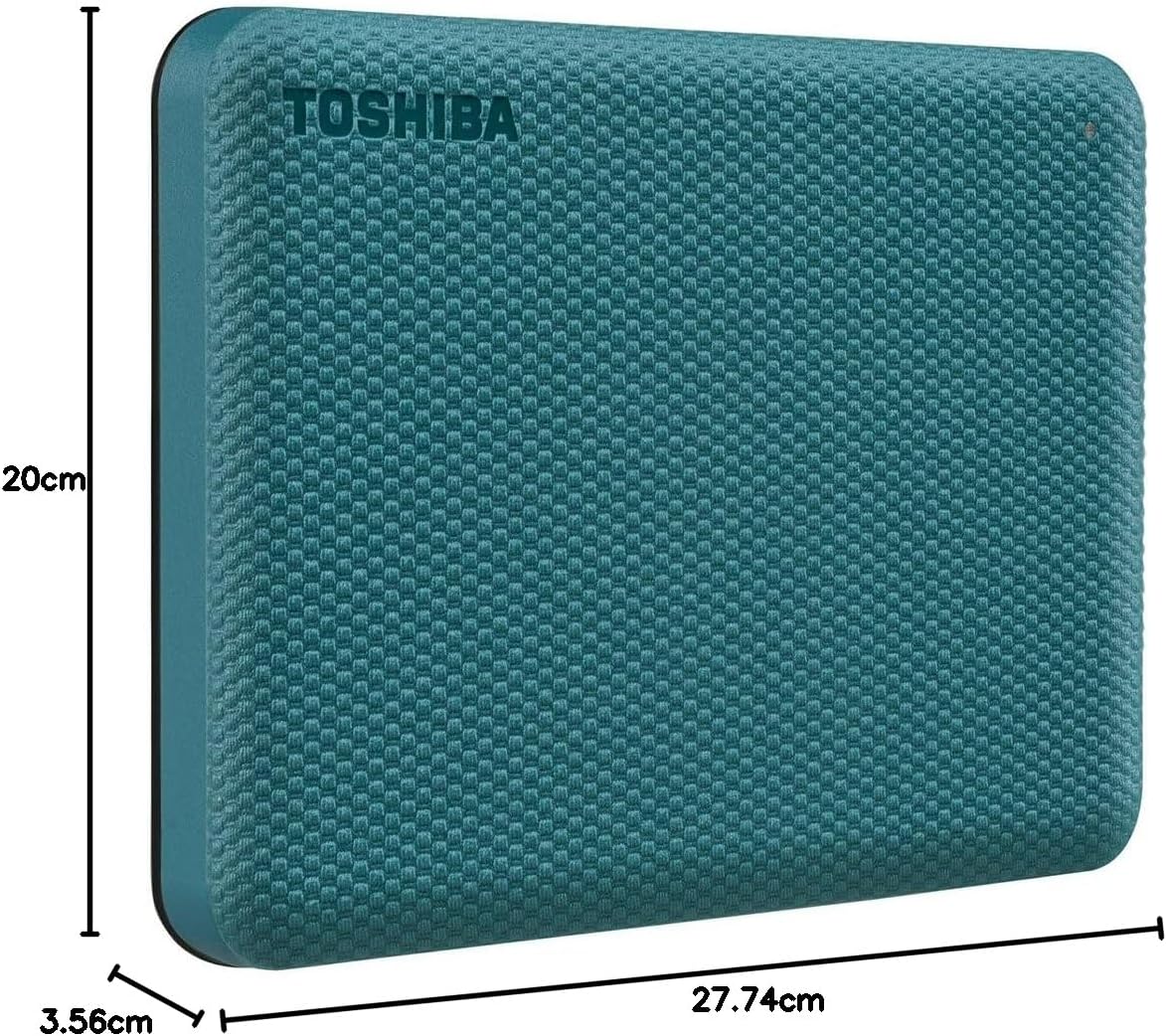 Toshiba Disco Duro Externo 1TB USB 3.0 Verde, HDTCA10XG3AA