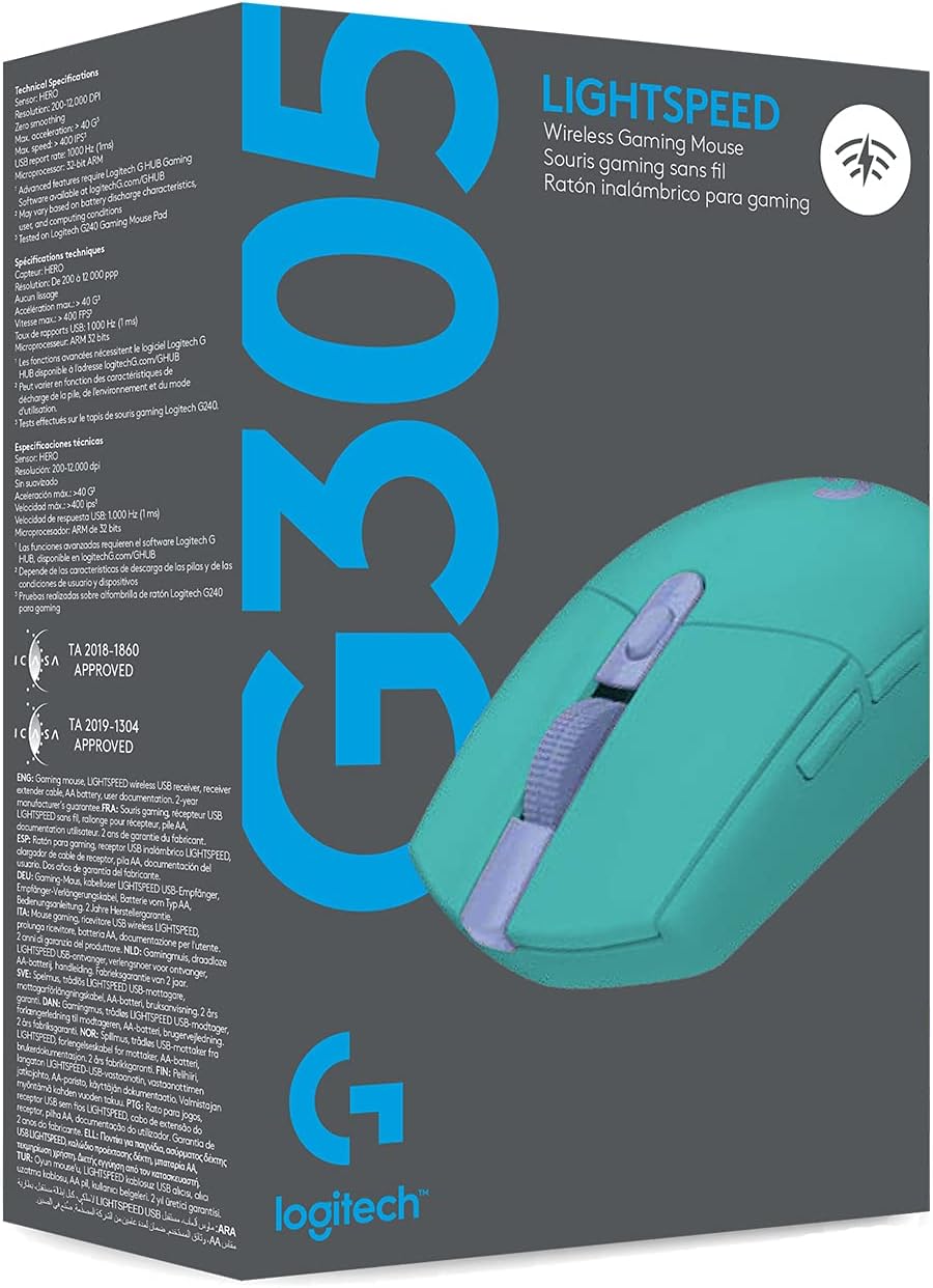 Mouse Logitech G305 | Inalámbrico | Receptor USB | Sensor HERO 12K