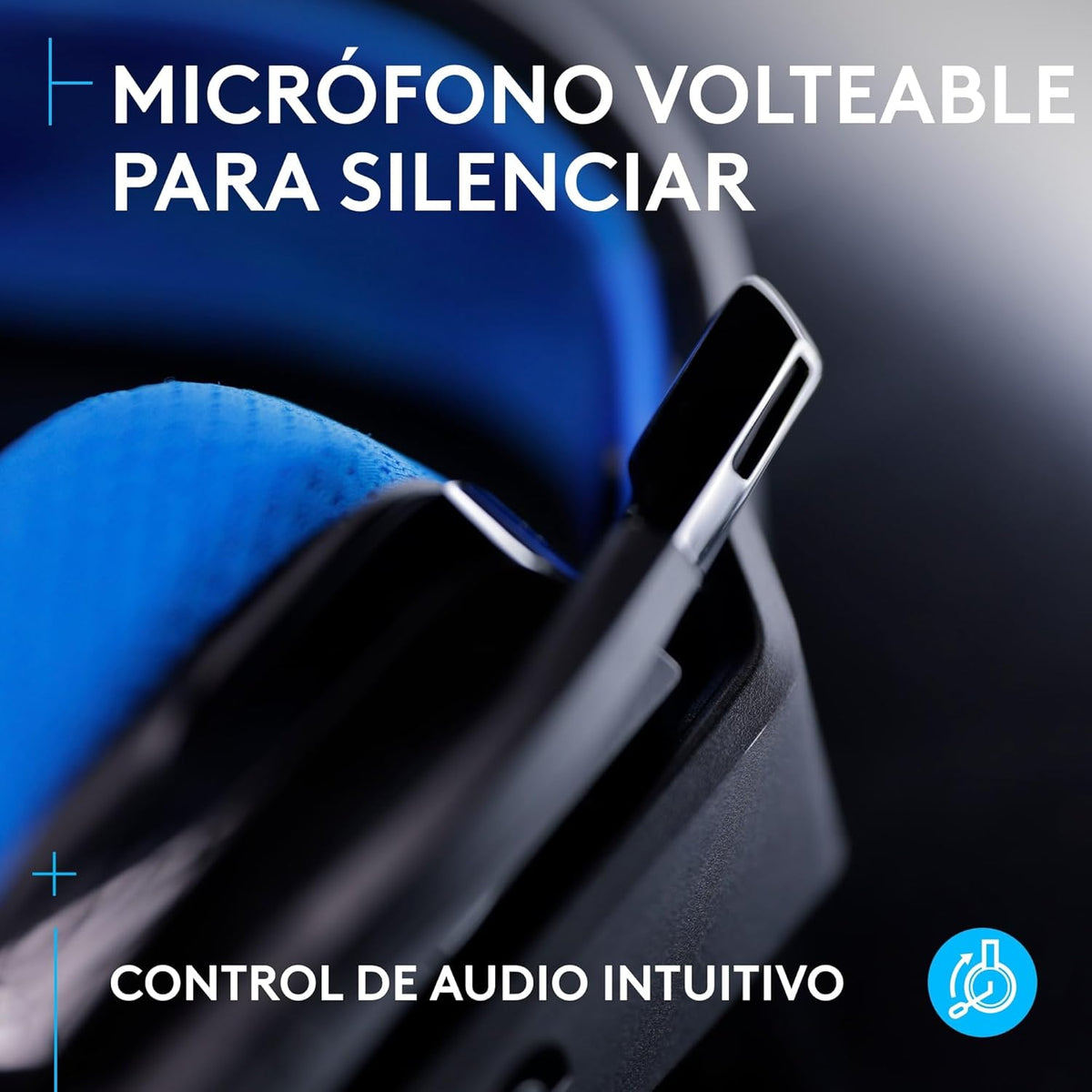 Logitech Headset Gaming Inalámbrico Flip-to-Mute, G535
