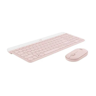 Teclado Logitech MK470 Rose diseño slim con teclas en español