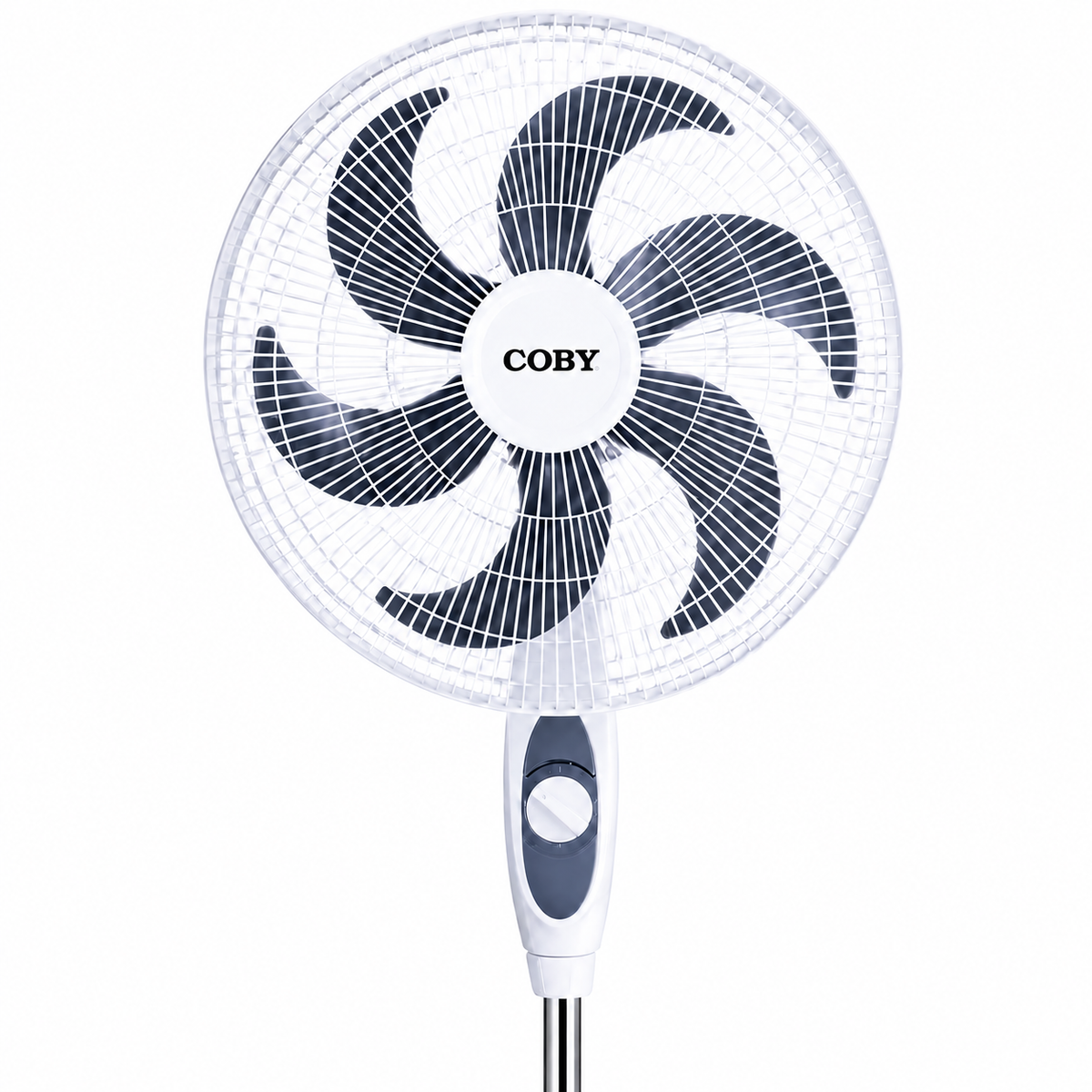 Coby Ventilador de Pie 18" Blanco, FY3322-2204W