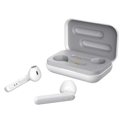 Audífonos Trust BT Control Táctil Blanco vista 45 grados