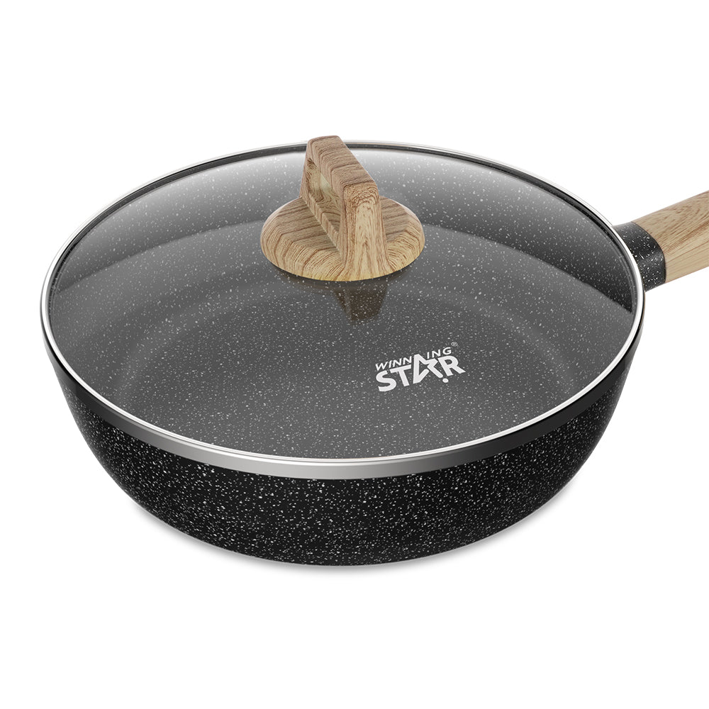 Sartén Antiadherente Winning Star ST-5202-24, Aluminio 24 cm