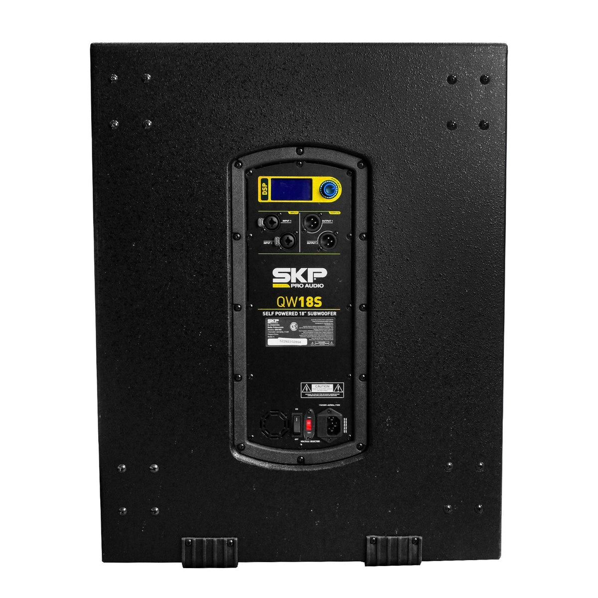 SKP QW18S subwoofer profesional de madera - vista lateral