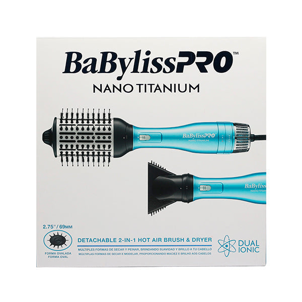 Cepillo de Aire Caliente BaBylissPRO 2 en 1 | Secado y Moldeo | Tecnología Cerámica | Doble Cepillo Intercambiable