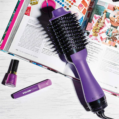 Cepillo Secador Revlon One Step Volumizer Morado | Para dar volumen y brillo en un solo paso