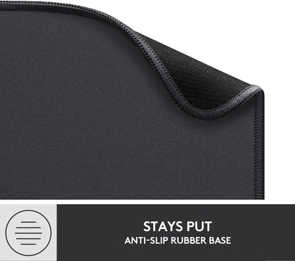 Detalle superficie texturizada resistente a derrames del mouse pad Logitech