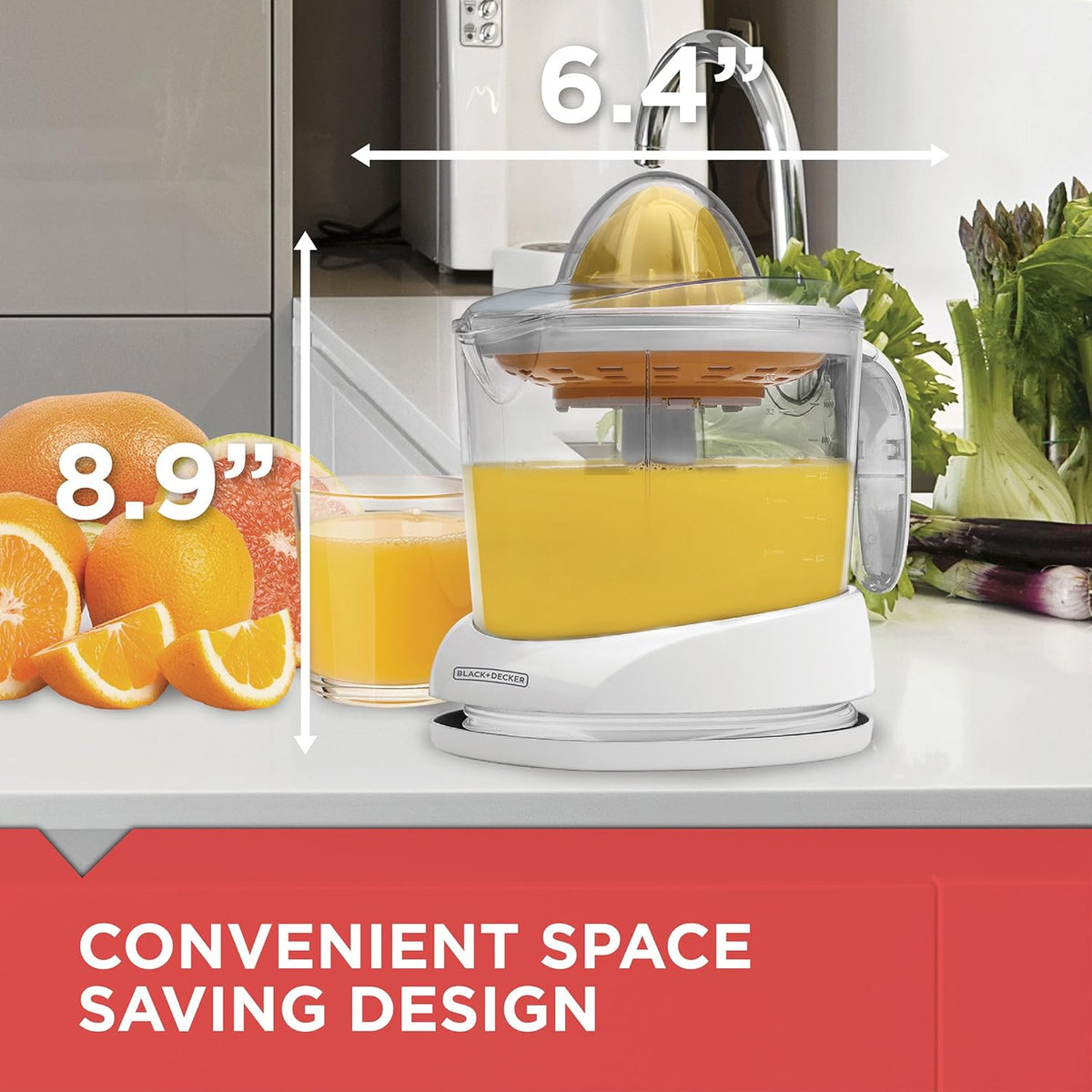 Black+Decker Exprimidor de Cítricos 30 W, CJ625-LA