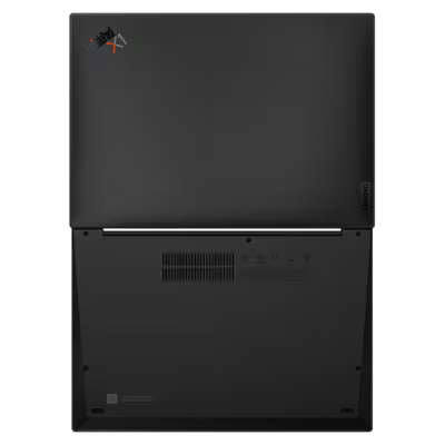 Detalle de bisagra y construcción premium de ThinkPad X1 Carbon Gen 10