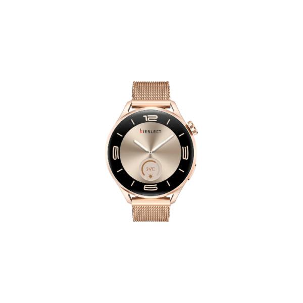 Kieslect Smartwatch para Dama 1.32" AMOLED Dorado, Lora Reno 3