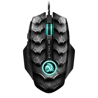 Mouse Gaming Drakonia II en uso mostrando efectos de iluminación RGB personalizable