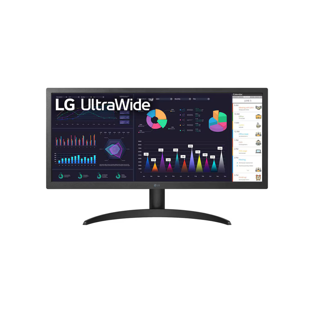 LG Monitor UltraWide 26" WFHD 75 Hz, 26WQ500-B