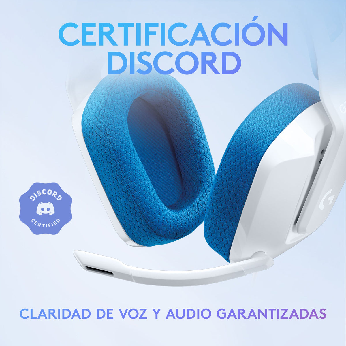Headset Logitech G335 vista trasera con detalles del cable alámbrico