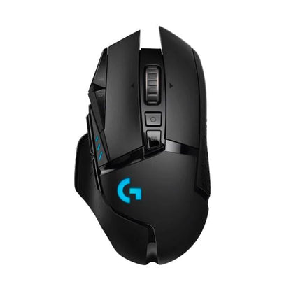 Mouse gaming G502 Lightspeed vista detalle de botones laterales programables