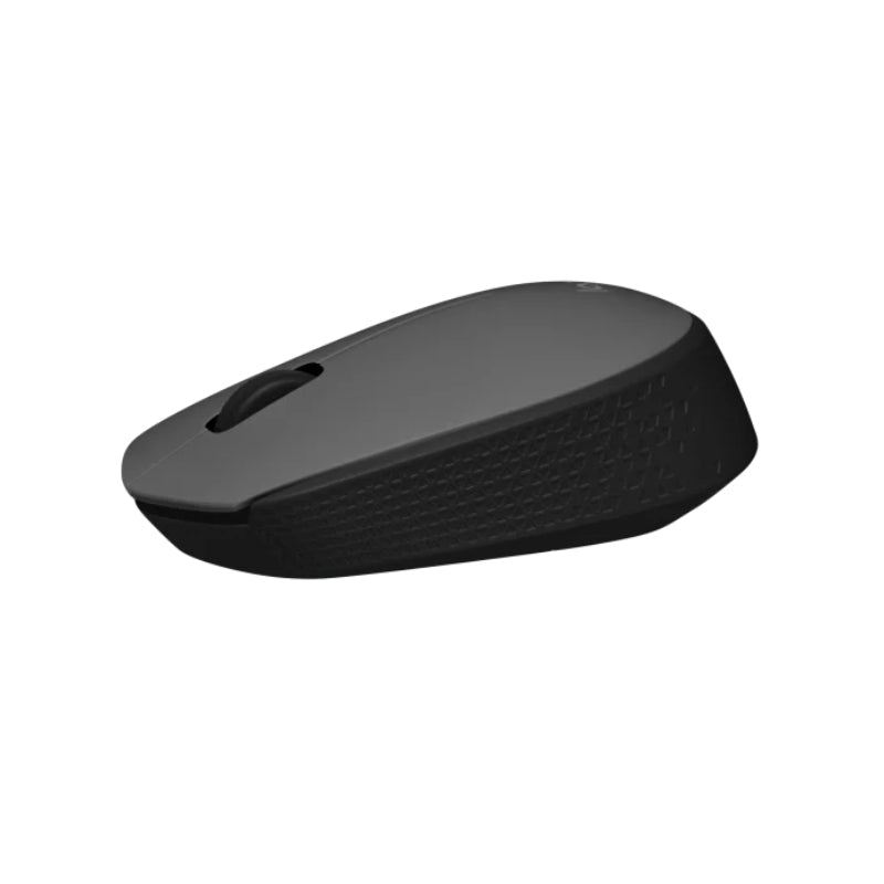 Mouse Logitech M170 vista inferior con sensor óptico y switch