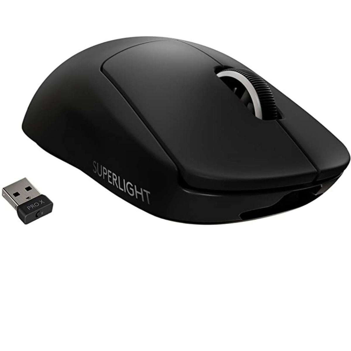 Vista superior mouse gaming Logitech con sensor HERO 25K y logo G