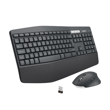 Mouse Logitech MK850 ergonómico inalámbrico con rueda scroll precision