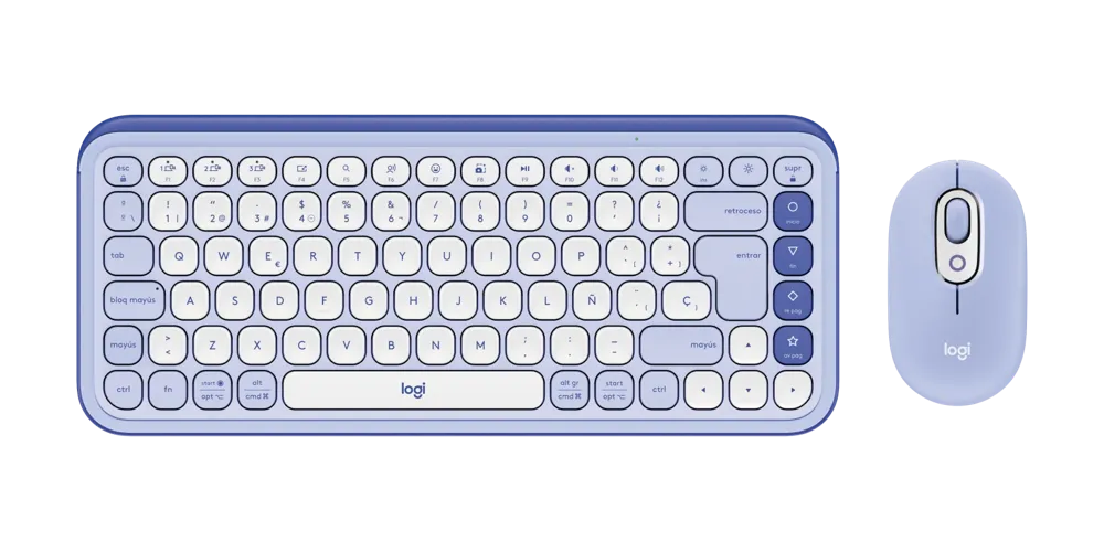 Logitech Teclado y Mouse Inalámbrico Bluetooth, POP Combo