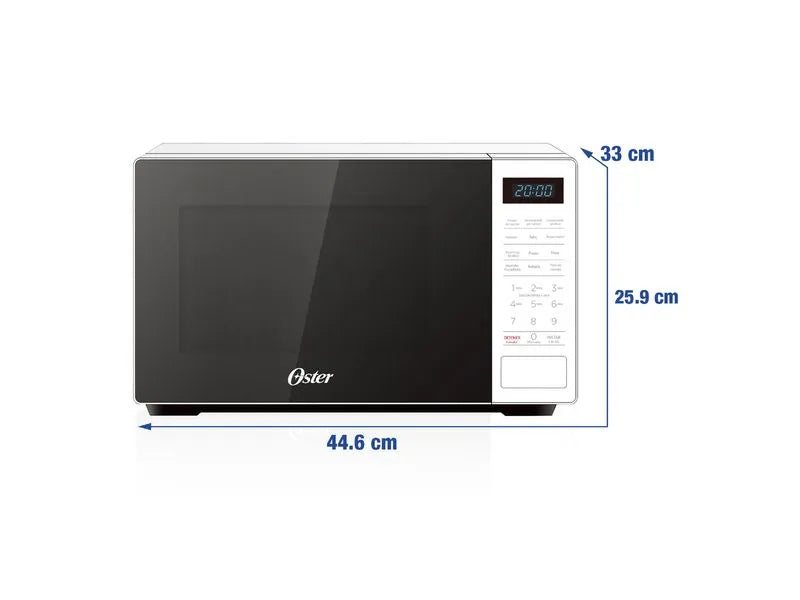 Oster Microondas 20L 700W Blanco, OGGME2701