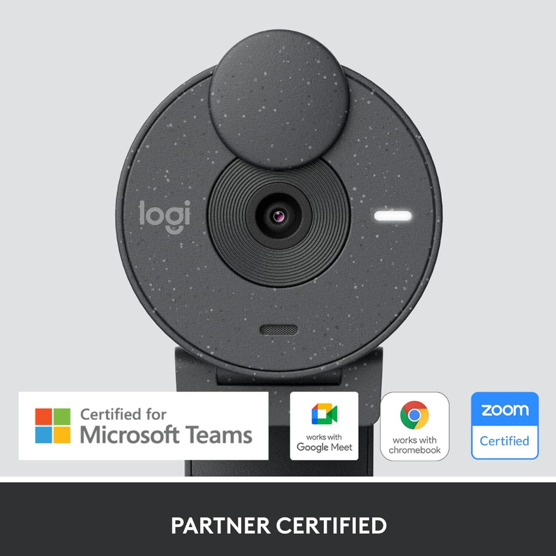 Logitech Cámara Web Full HD USB-C, Brio 305