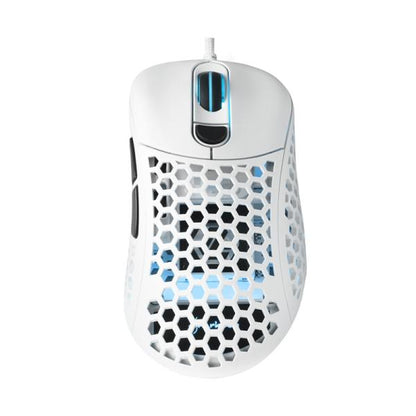 Iluminación RGB personalizable mouse Sharkoon Light² 200 en setup gaming