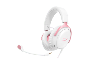 Audífonos HP HyperX Cloud III Blanco/Rosa, 9W1Q4AA