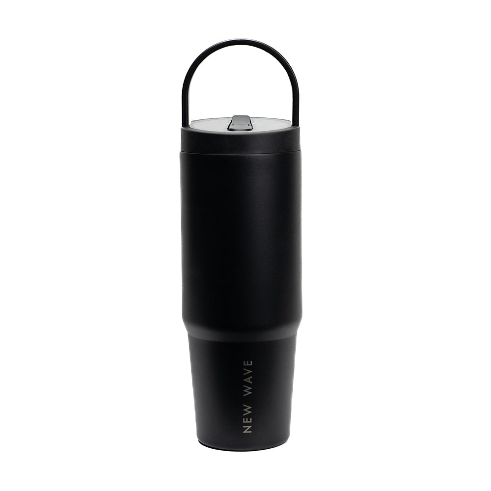 Vaso térmico New Wave 900ml acero inoxidable con tapa y pajilla antiderrames