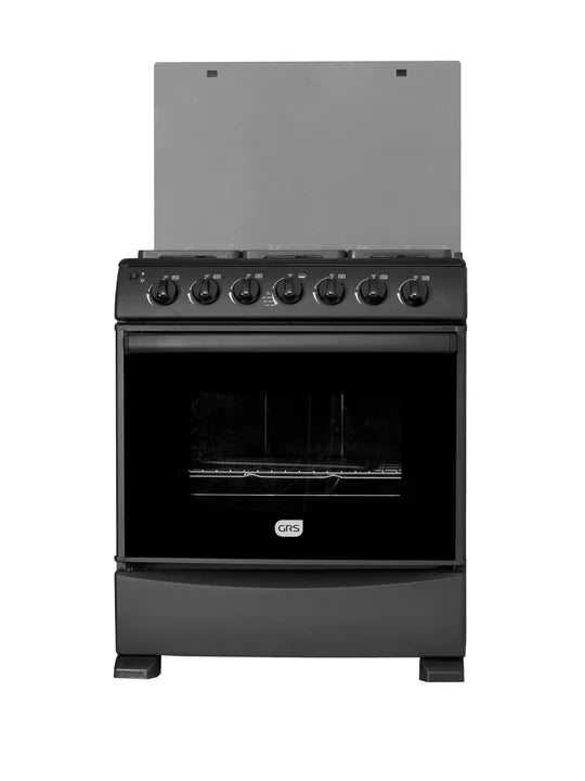 GRS Estufa a Gas 30" con 6 Quemadores, Horno Total Heat y Comal Negro, 30GM3B