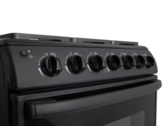 GRS Estufa a Gas 30" con 6 Quemadores, Horno Total Heat y Comal Negro, 30GM3B