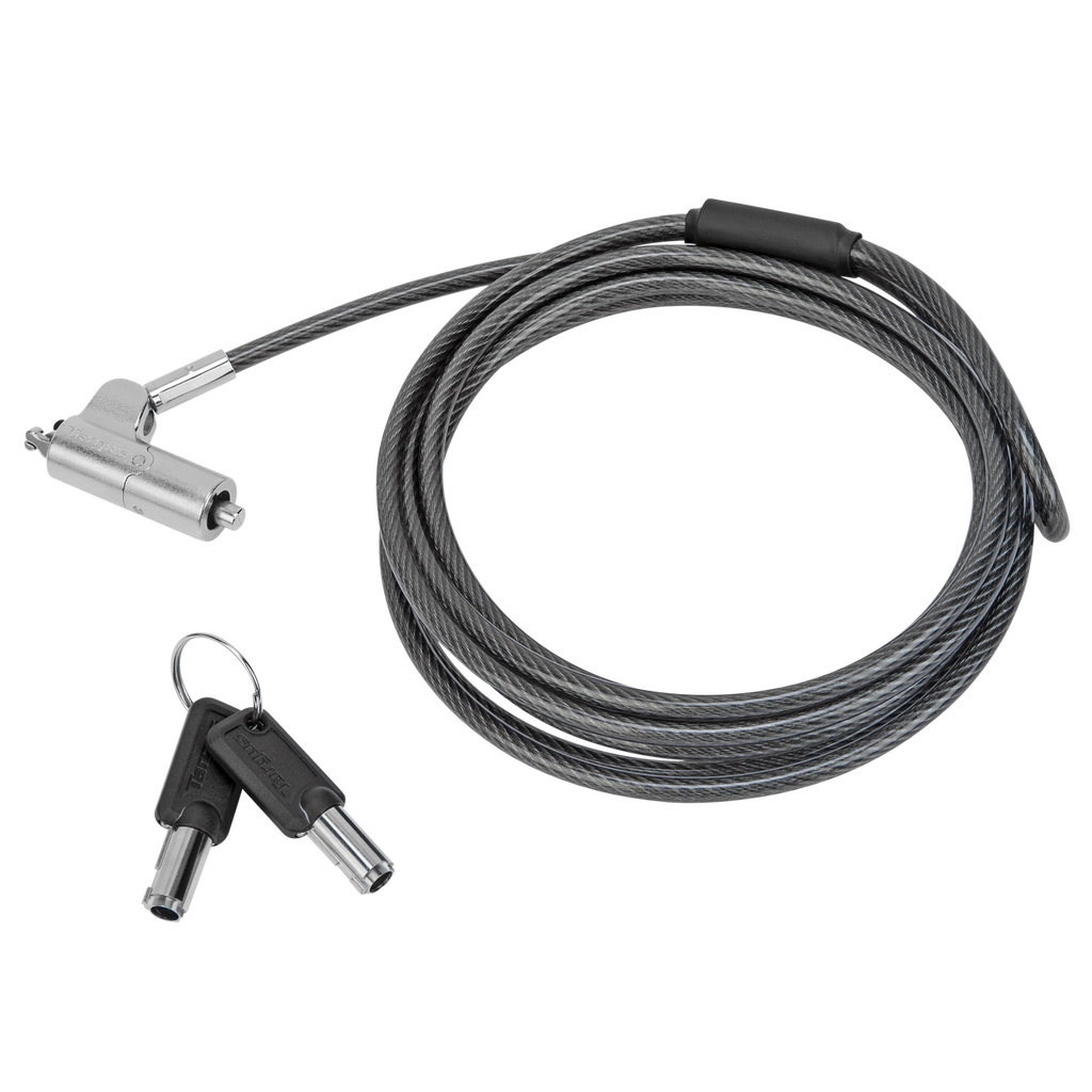 Targus Candado de Cable DEFCON Trapezoid Keyed ASP65GLX - vista frontal