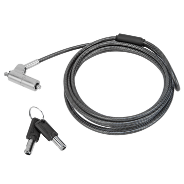 Targus Candado de Cable DEFCON Trapezoid Keyed ASP65GLX - vista frontal