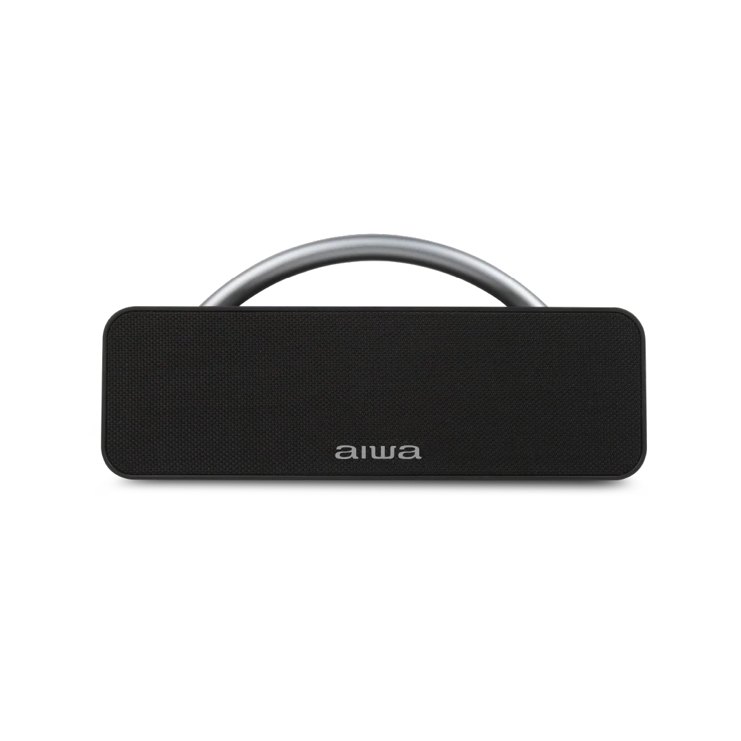 AIWA AWS80BT bocina portátil negra - vista frontal