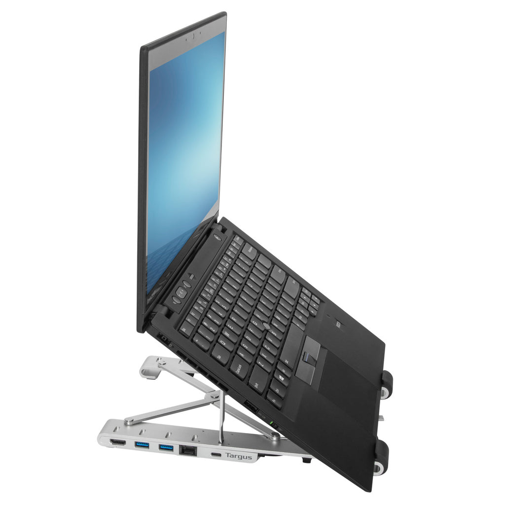 Targus base portátil con dock integrado AWU100005GL - en uso con laptop