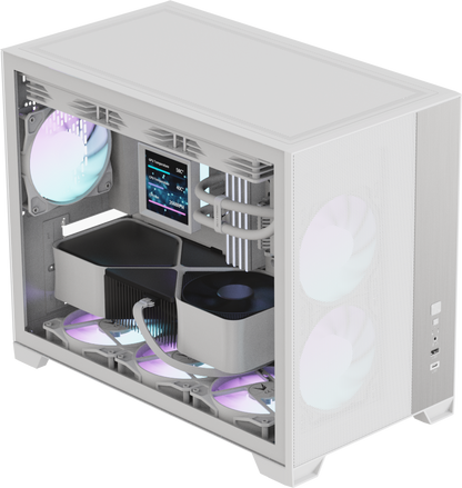 Formula V Line Case Blanco 3 Ventiladores ARGB, G6 Plus AR