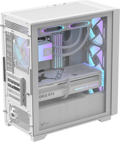 Formula V Line Case Blanco 4 Ventiladores ARGB, GX600 Plus
