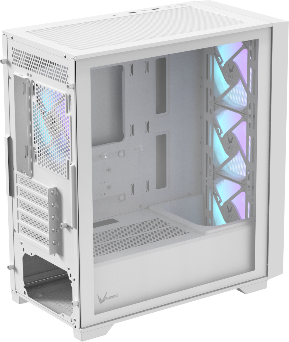 Formula V Line Case Blanco 4 Ventiladores ARGB, GX600 Plus