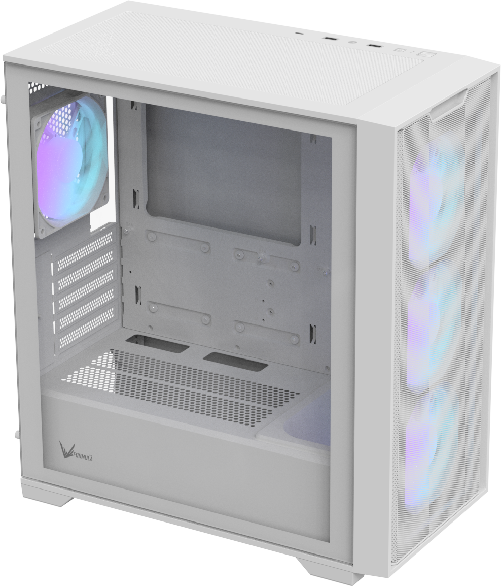 Formula V Line Case Blanco 4 Ventiladores ARGB, GX600 Plus