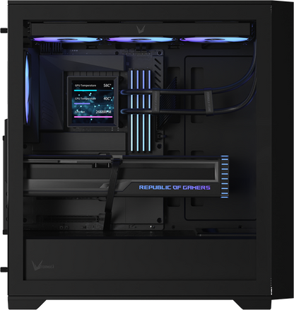 Formula V Line Air Power GX600 Plus negro, vista adicional del gabinete