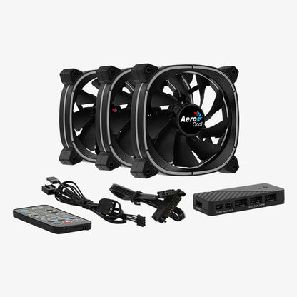 Abanico AeroCool Astro 12 Pro 12cm Hub H66F Control, ACF3-AT10217.02