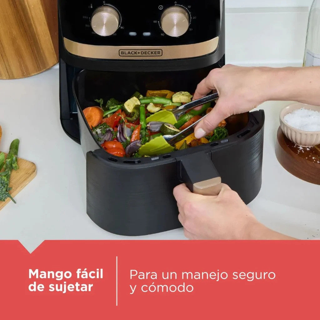 Black+Decker Freidora de Aire 4.2L 1300W, AFBD42-3BDLA