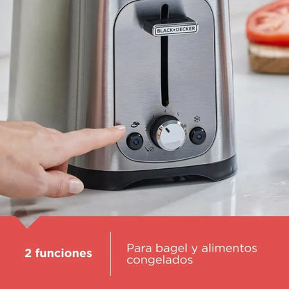 Black+Decker Tostador 2 Rebanadas 750W, TR1227-0SDLA