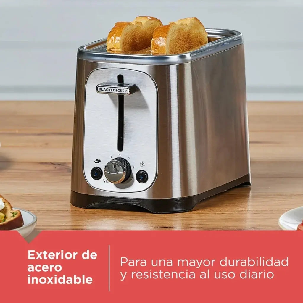 Black+Decker Tostador 2 Rebanadas 750W, TR1227-0SDLA